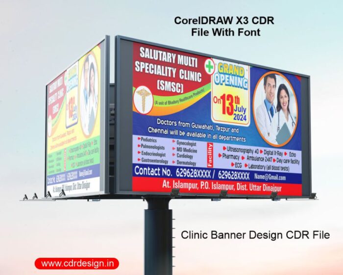 Clinic Banner Design CDR File