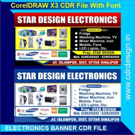 Electronics Banner Cdr File