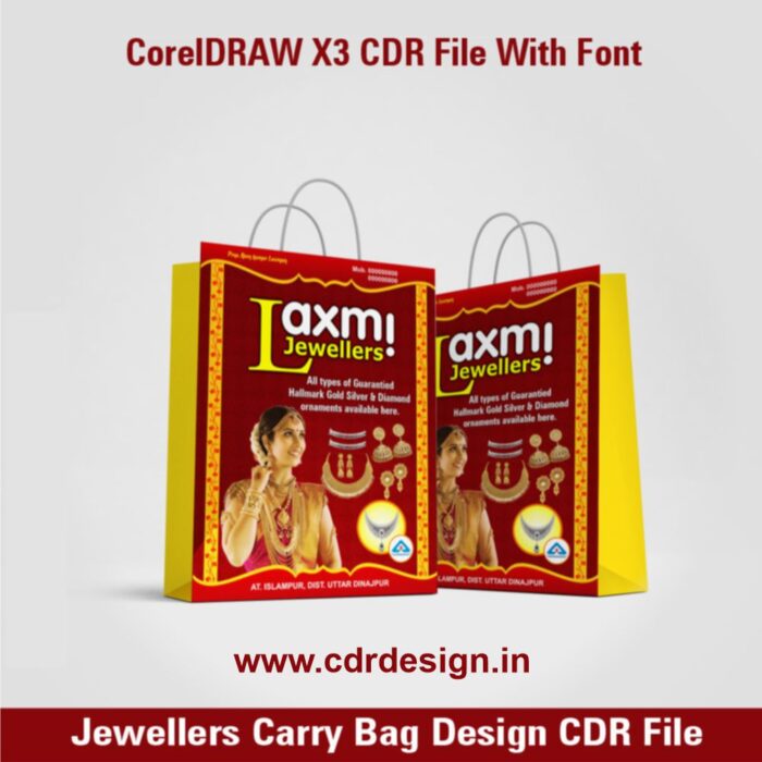 Jewellers Carry Bag Design CDR File