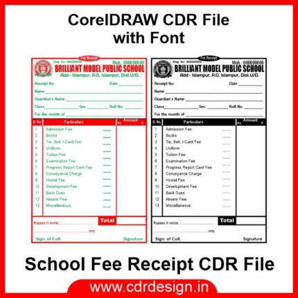 School Fee Receipt CDR File