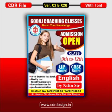 Coaching Classes Handbill CDR File