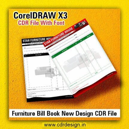 Furniture Bill Book New Design CDR File