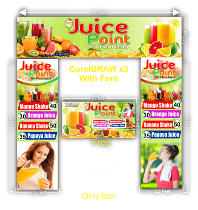 Juice Point Gate Banner CDR File