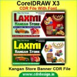 Kangan Store Banner Card CDR File
