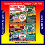 School Banner Design CDR File