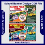 School Banner Design CDR File