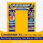 Coaching Gate Banner CDR File || New Design Gate Banner CDR File