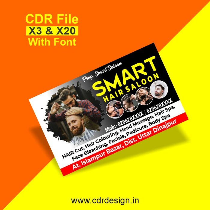 Salon Visiting Card CDR File