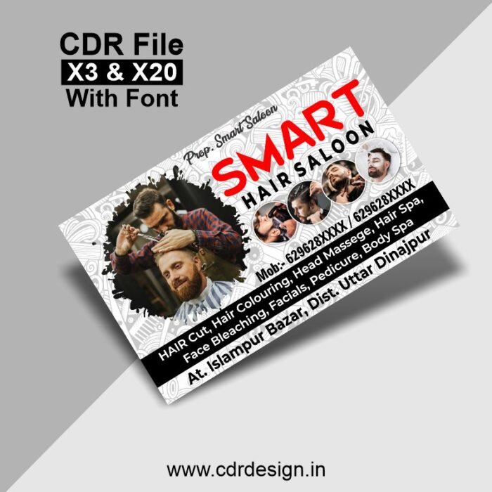 Salon Visiting Card CDR File