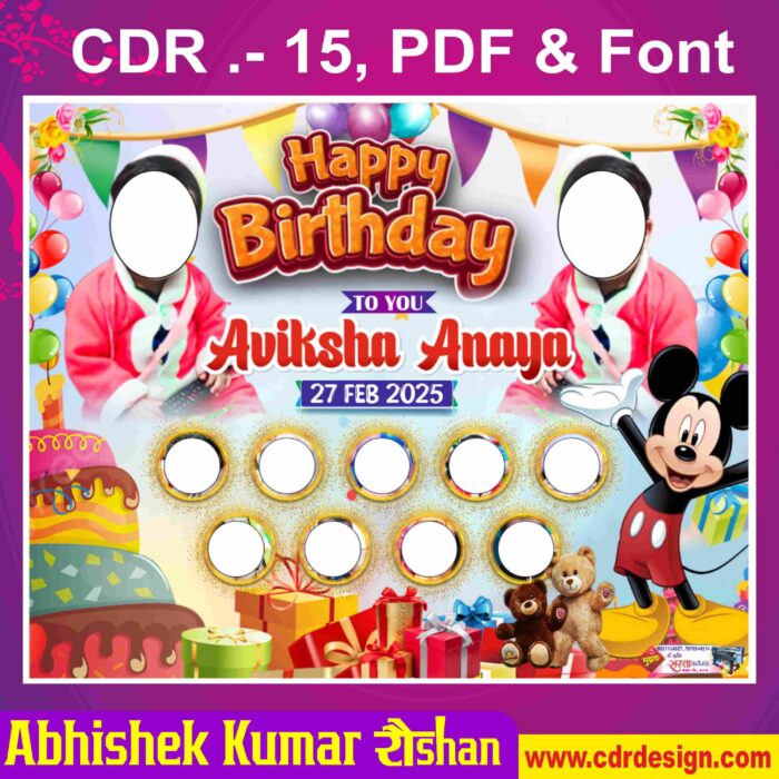 Latest And Best Birthday Banner Design in low price
