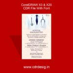Opening Ceremony Invitation Card CDR File