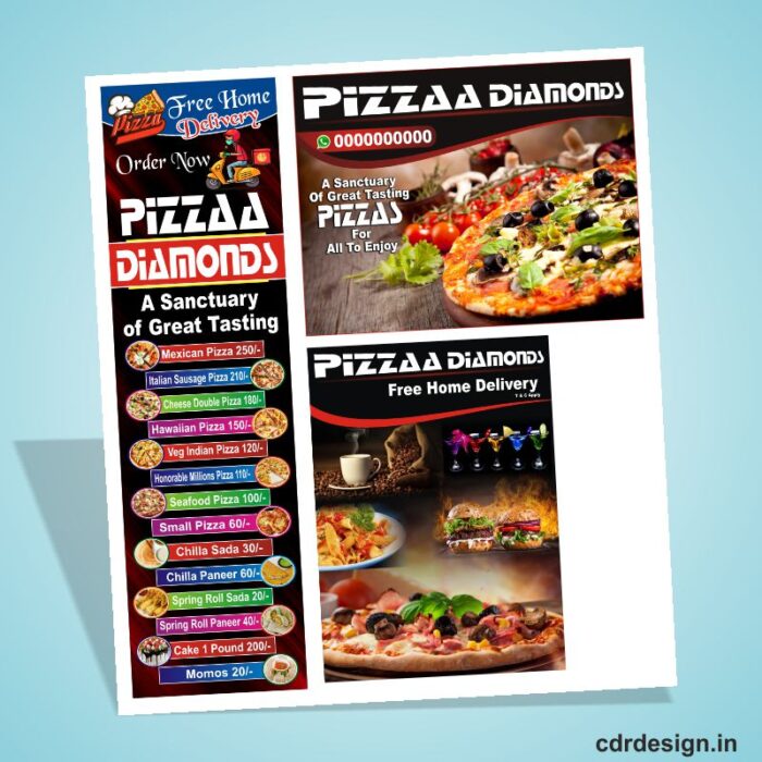 Pizza Store Banner Design CDR File