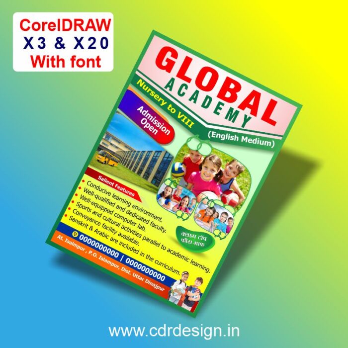Academy Flyer Design CDR File