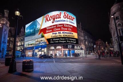 Aluminium & Glass Flex Design CDR File