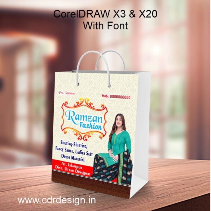 Cloth Shop Carry Bag CDR File