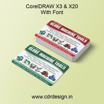 Globe Machine Tools Visiting Card CDR File