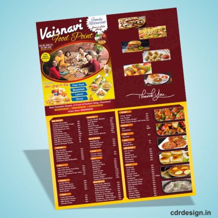 Hotel And Restaurants Menu Card Template CDR File