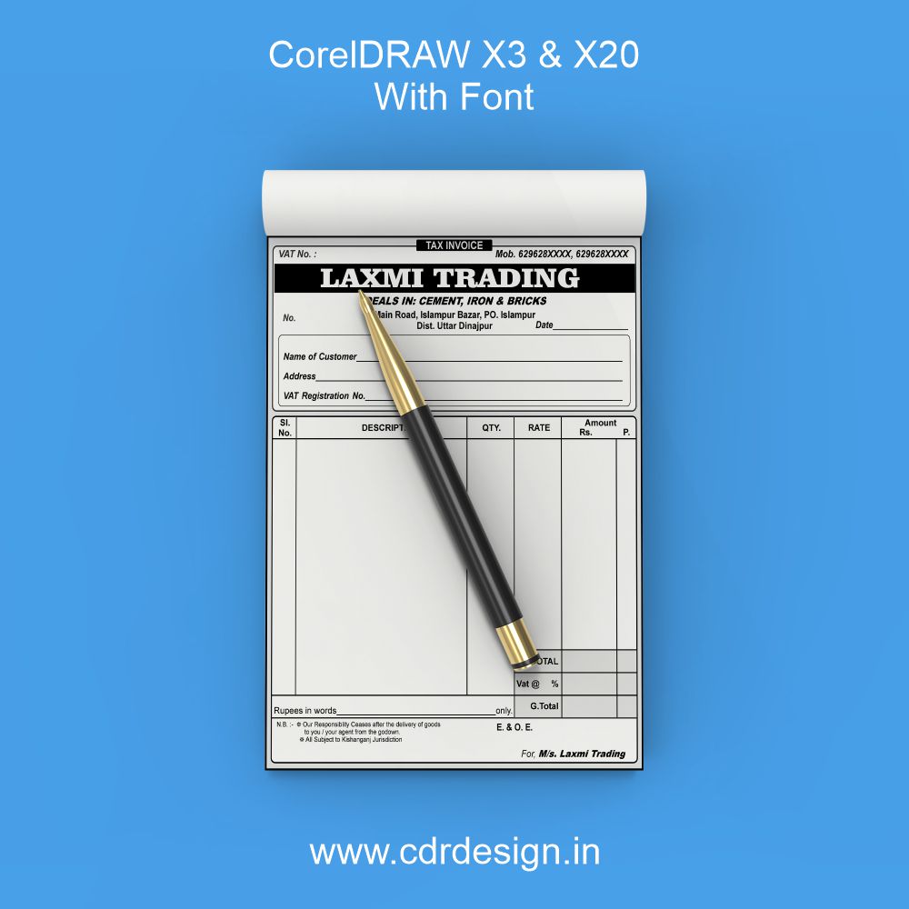 Laxmi Trading Bill Book CDR File Laxmi Trading Bill Book CDR File