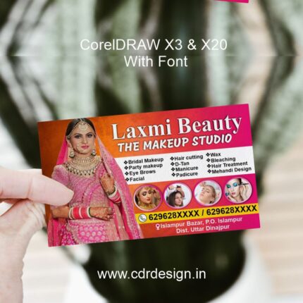 Makeup Studio Visiting Card CDR File