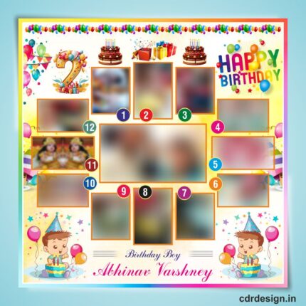 Birthday Flex Banner Design CDR File