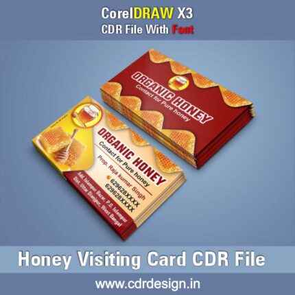 Honey Visiting Card CDR File
