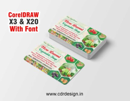 Vegetable Shop Business Card CDR File