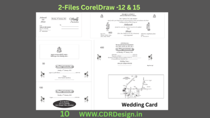 New Design Wedding Card CDR File
