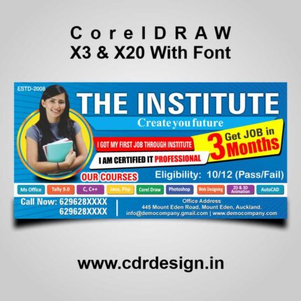 Institute Banner & Flex Design CDR File