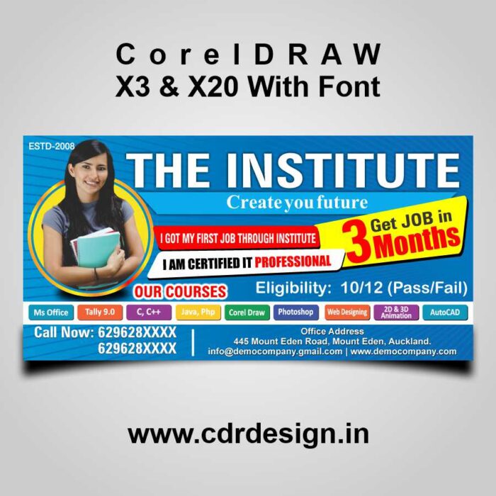 Institute Banner & Flex Design CDR File