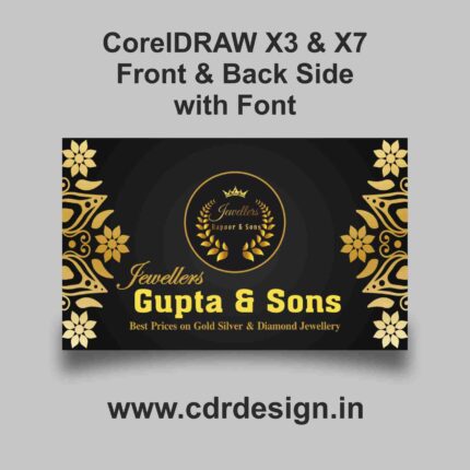 Visiting CDR File CorelDRAW 13 & 17 Version File With Font CDR Version 13 & 17 with Font Fully Editable Color CMYK siz 4.20MB