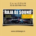 Raju DJ Sound Banner & Flex CDR File
