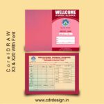 School Marksheet Design CDR File || Progress Report Card CDR File