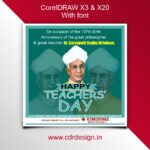 New Teacher's Day Social Media Post Design CDR File