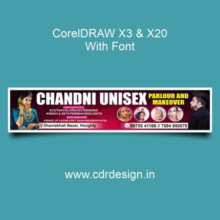 Parlour And Makeover Banner CDR File