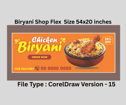 Biryani Flex & Banner CDR File