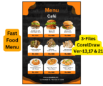 Fast Food Menu Card CDR File