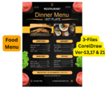 Food Menu Card Design CDR File