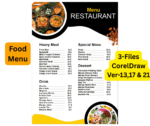 Food Menu CDR File