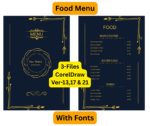 Menu Card Card Design CDR File