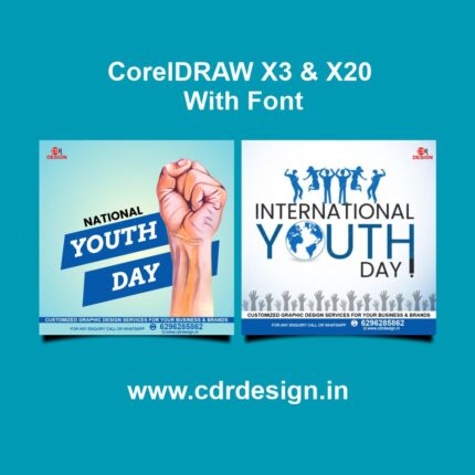 National Youth Day Social Media Post Design CDR File