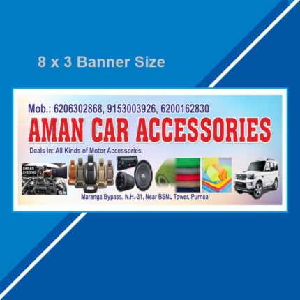 Car Accessories Banner Design CDR File
