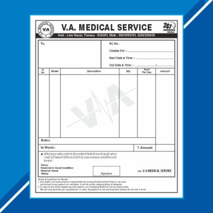 Medical Store Bill Book Design CDR File