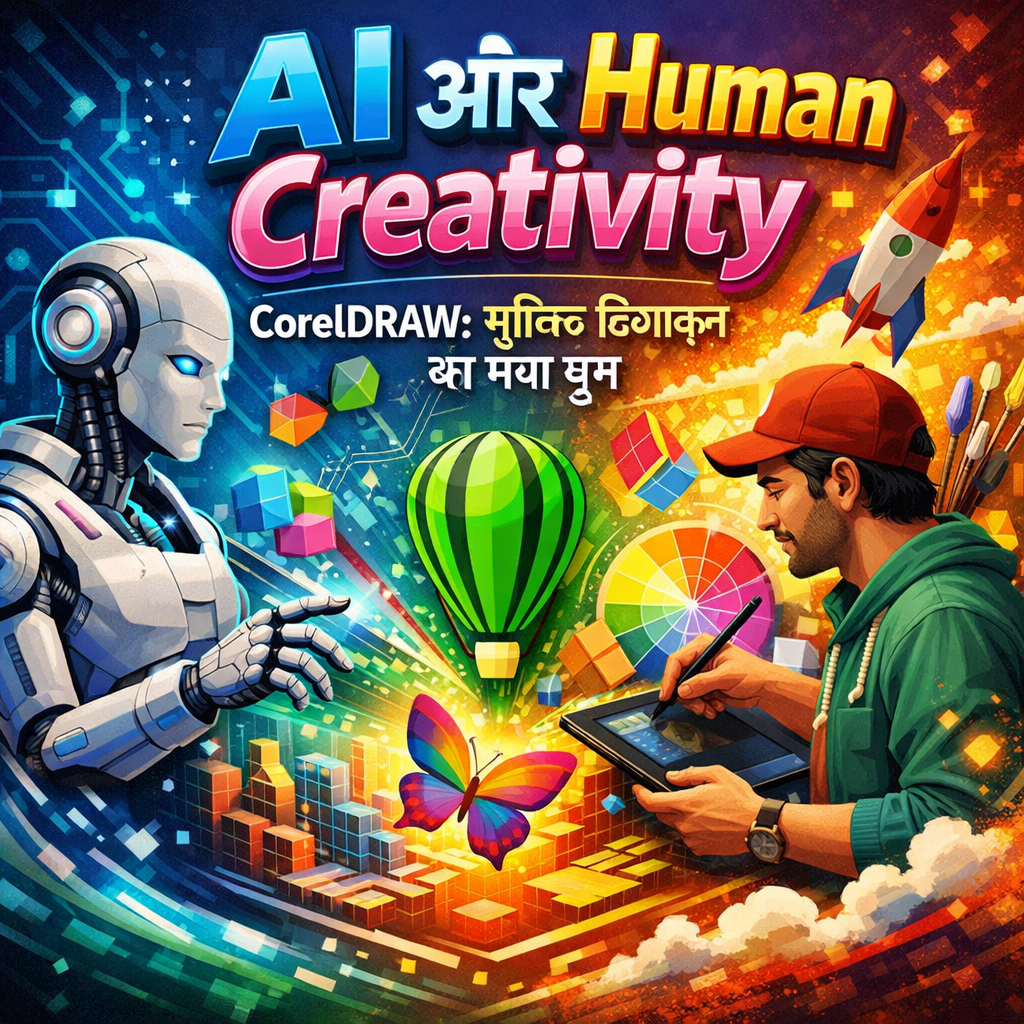 AI और Human Creativity: ािफक िडज़ाइन का नया यग