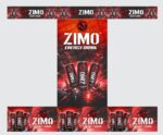 Zimo Energy Drink Display Tent Banner CDR File