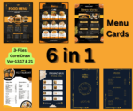 Menu Card Bundle CDR File