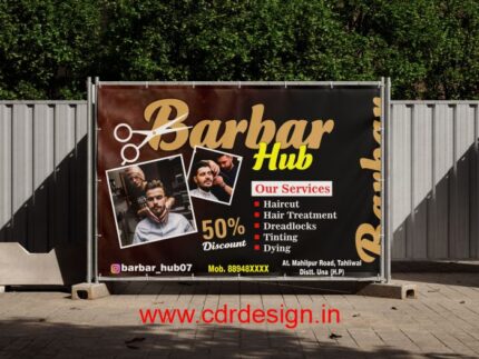 Salon Banner Design CDR File