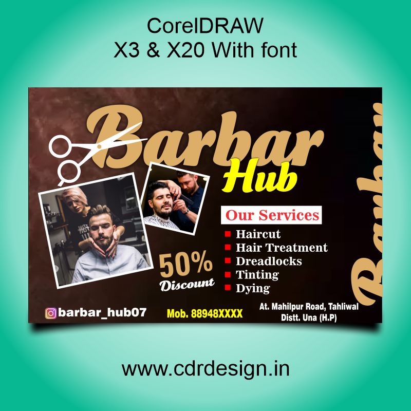 Salion Banner Design CDR File