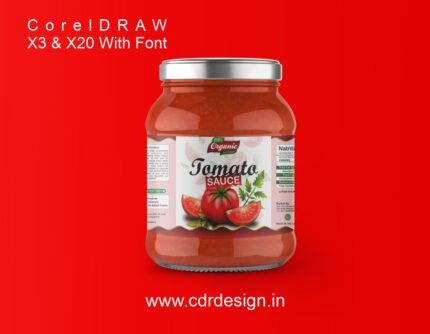 Tomato Sauce Packaging Design CDR File