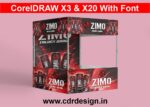 Zimo Energy Drink Display Tent Banner CDR File