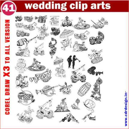 Latest And Best Barat wedding clipart package